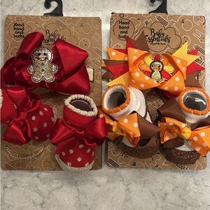 Baby Holiday Outfit (Socks & headband)
